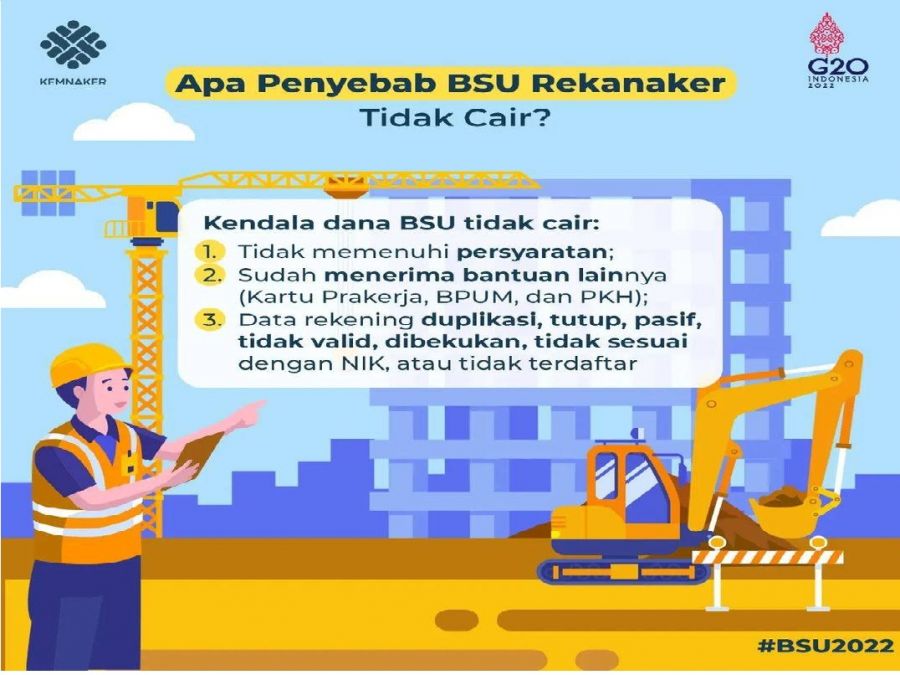 Beberapa Penyebab gagalnya dapat BSU Rp600.000, Simak dan pahami Cara Daftarnya!